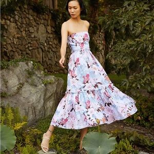 Cara Cara Torres Strapless midi